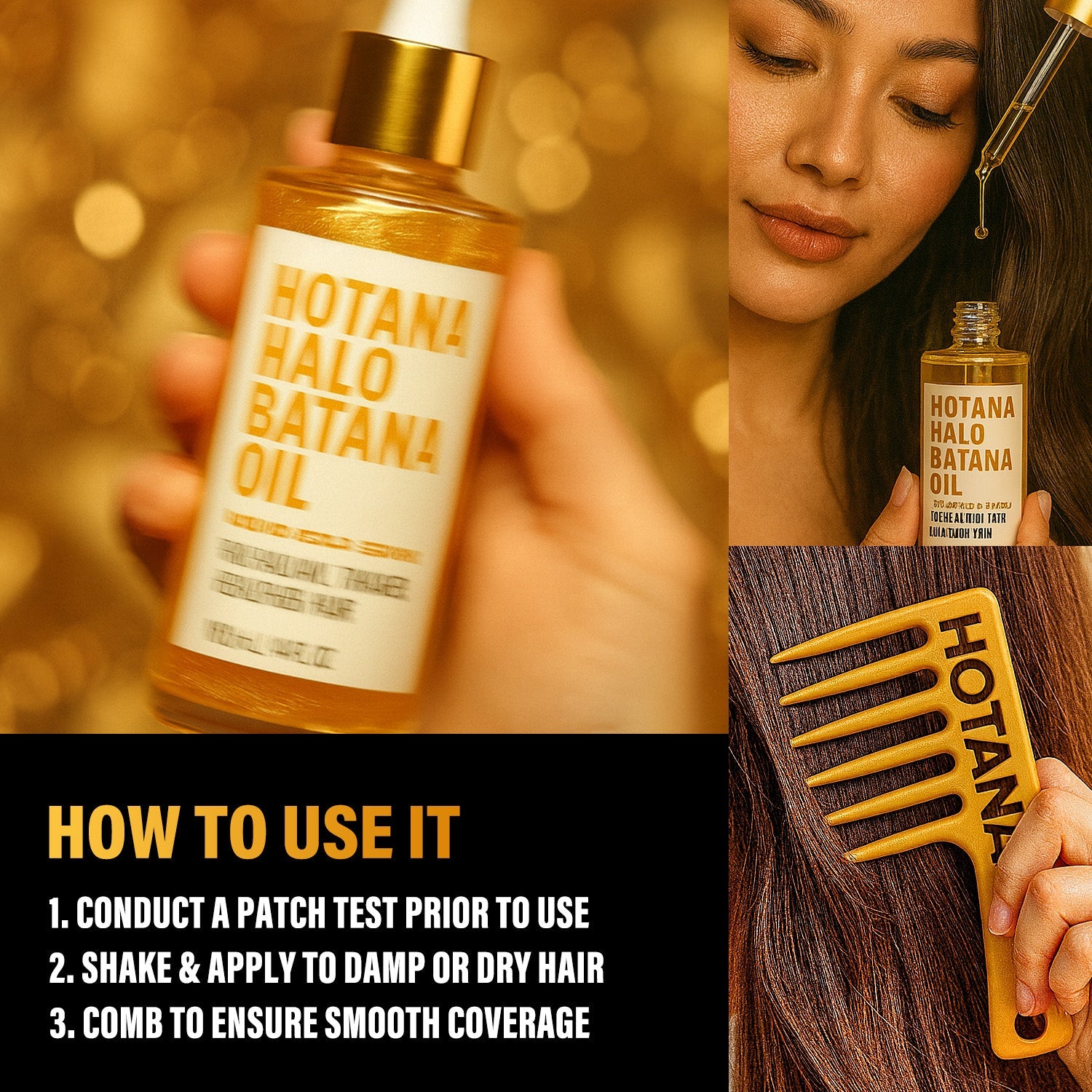 Hotana Halo Batana Oil Gift Set
